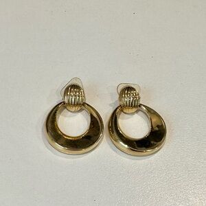 Vintage Gold Hoop Earrings